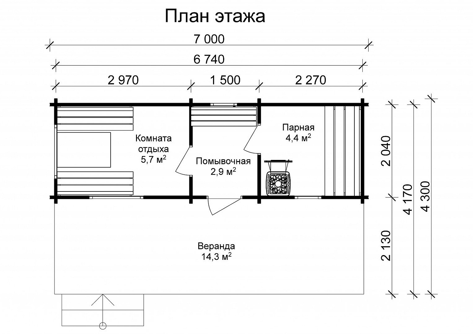 Мобильная баня МБ 101