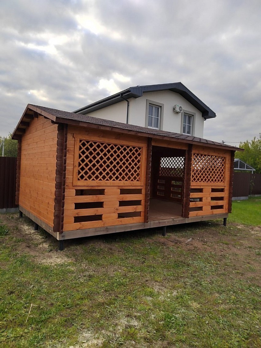 Закрытая беседка 6х4